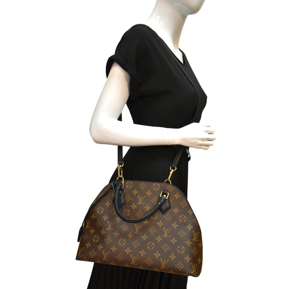 LOUIS VUITTON Alma B'N'B Monogram Canvas Shoulder Bag Brown - Picture 2 of 10